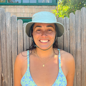mint and sage surf hat