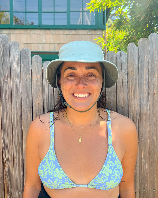 mint and sage surf hat