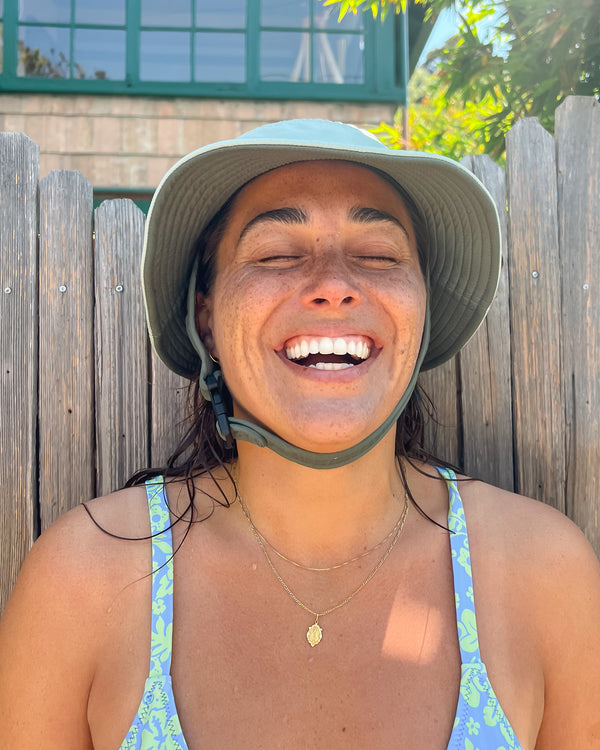 mint and sage surf hat