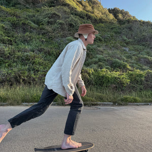 brown surf hat