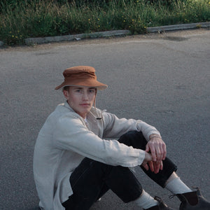 brown surf hat