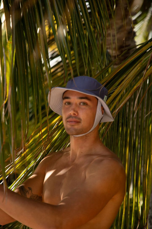 plum purple two tone surf hat