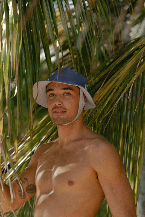 plum purple two tone surf hat