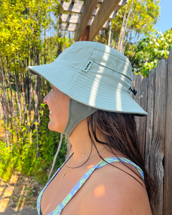 mint and sage surf hat 