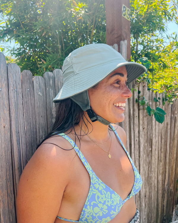 mint and sage surf hat 