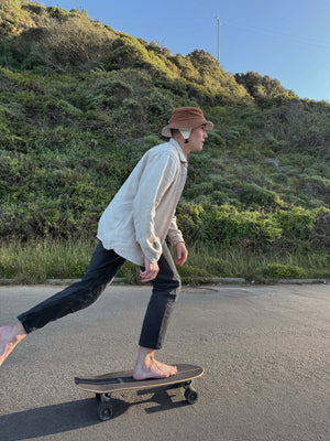 brown surf hat