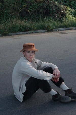 brown surf hat