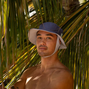 plum purple two tone surf hat 