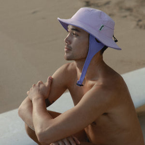 lavender purple urchin surf hat side