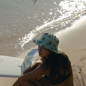 green floral surf hat 
